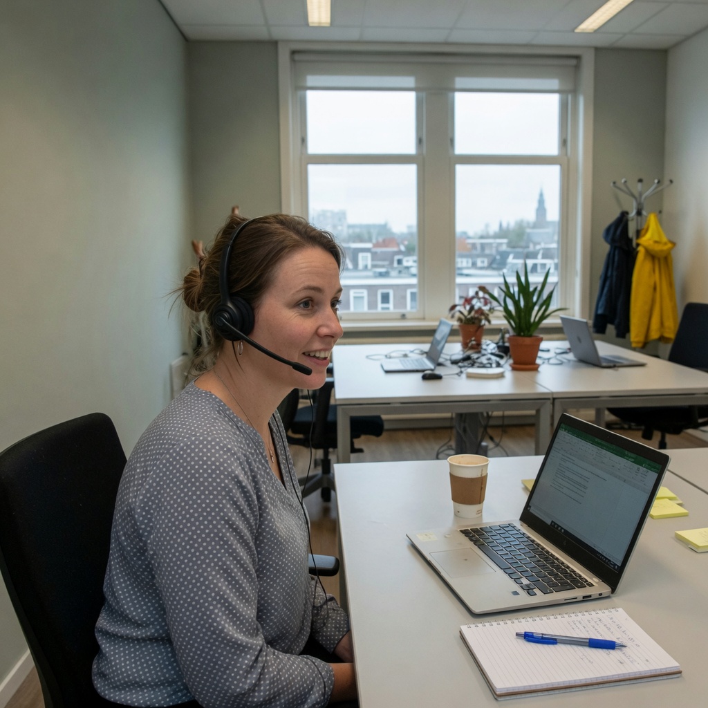 Foto bij de spreekopdracht
