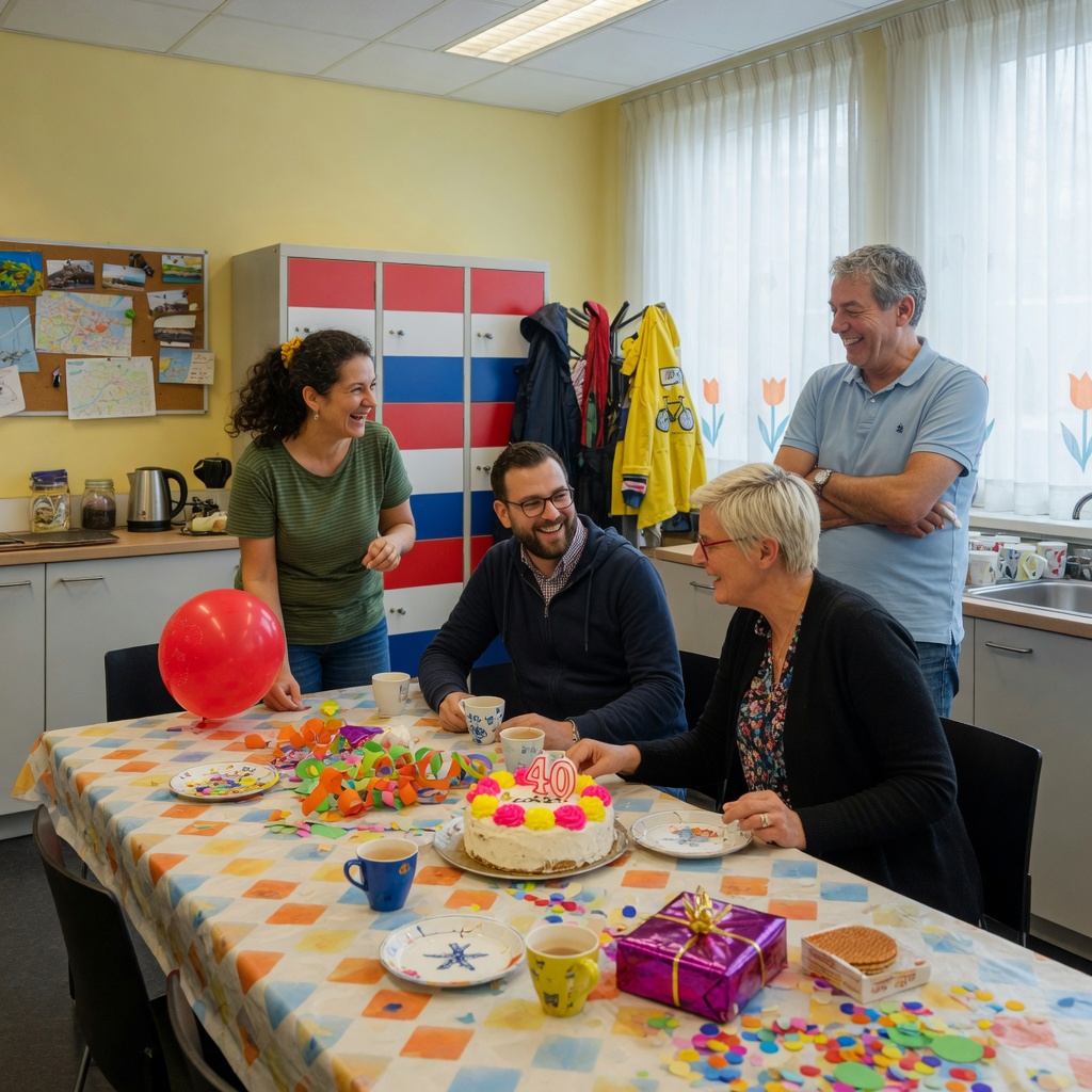 Foto bij de spreekopdracht
