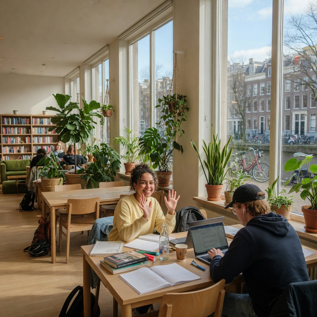 Foto bij de spreekopdracht