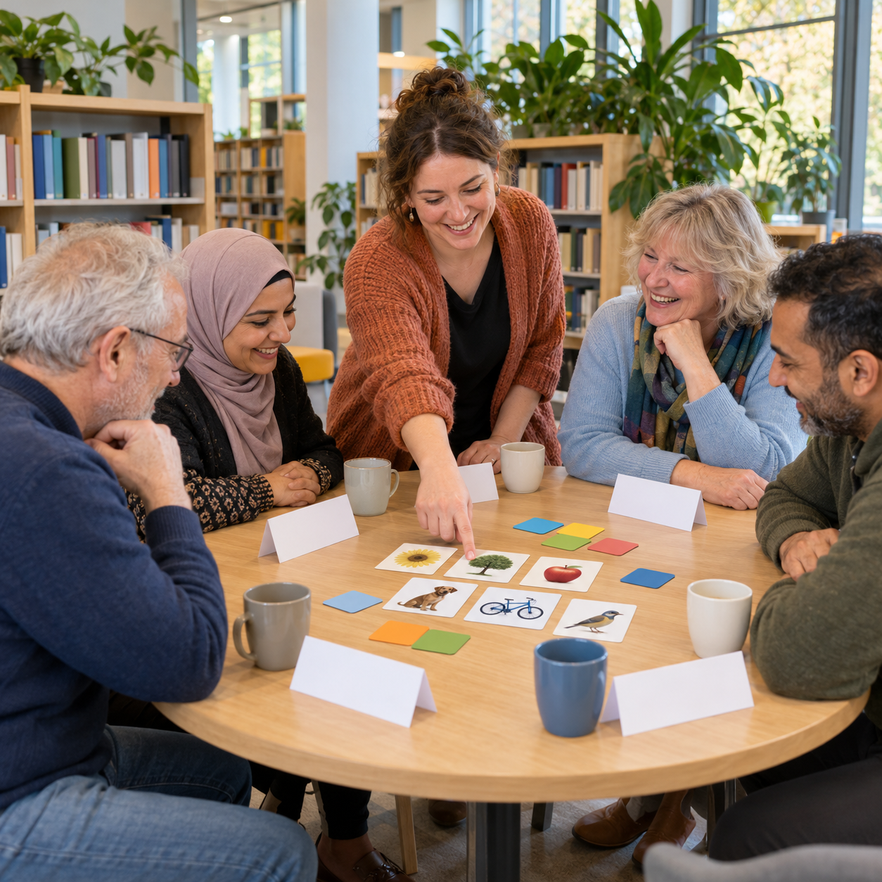 Foto bij de spreekopdracht