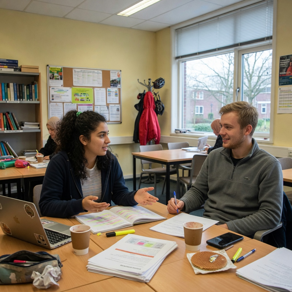 Foto bij de spreekopdracht