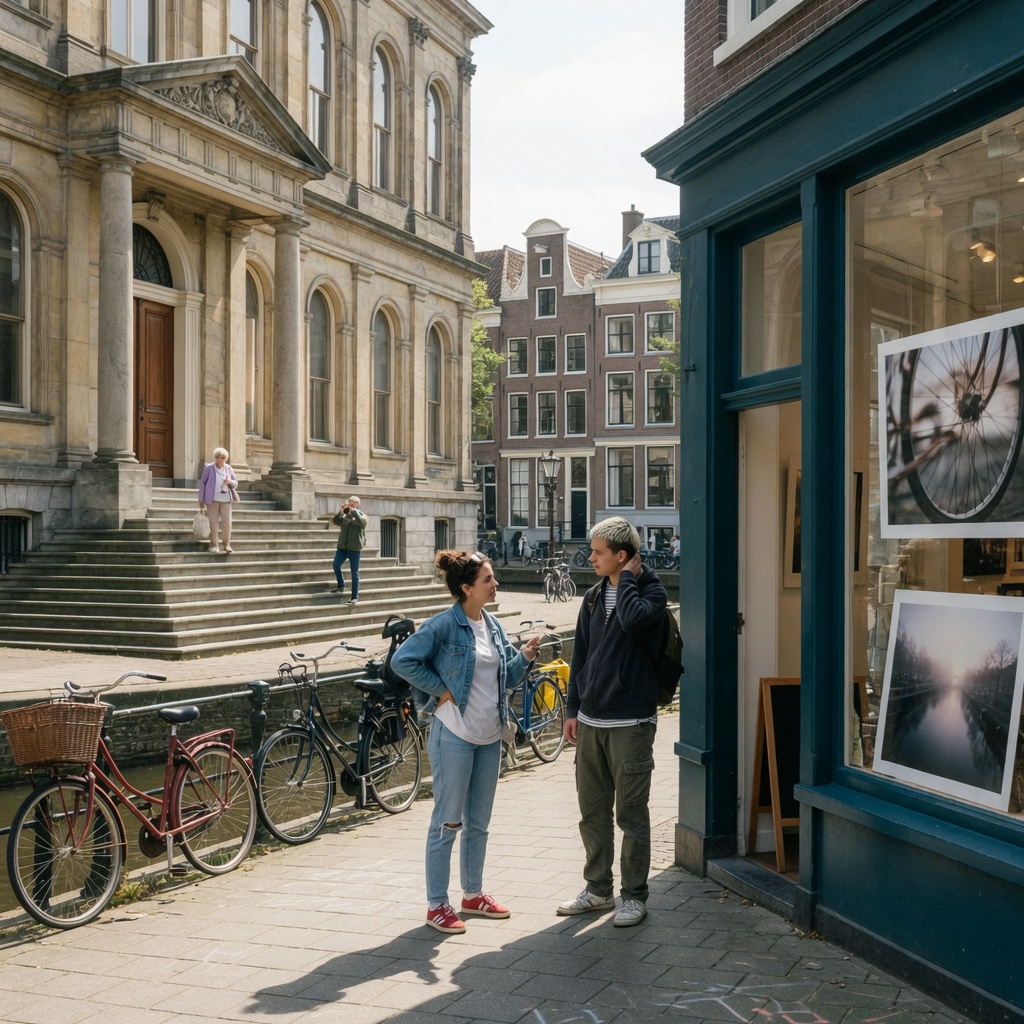 Foto bij de spreekopdracht