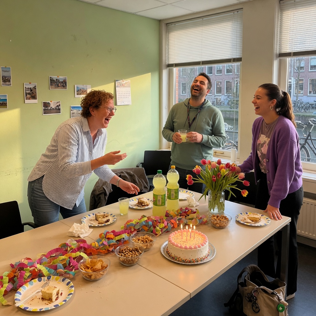Foto bij de spreekopdracht
