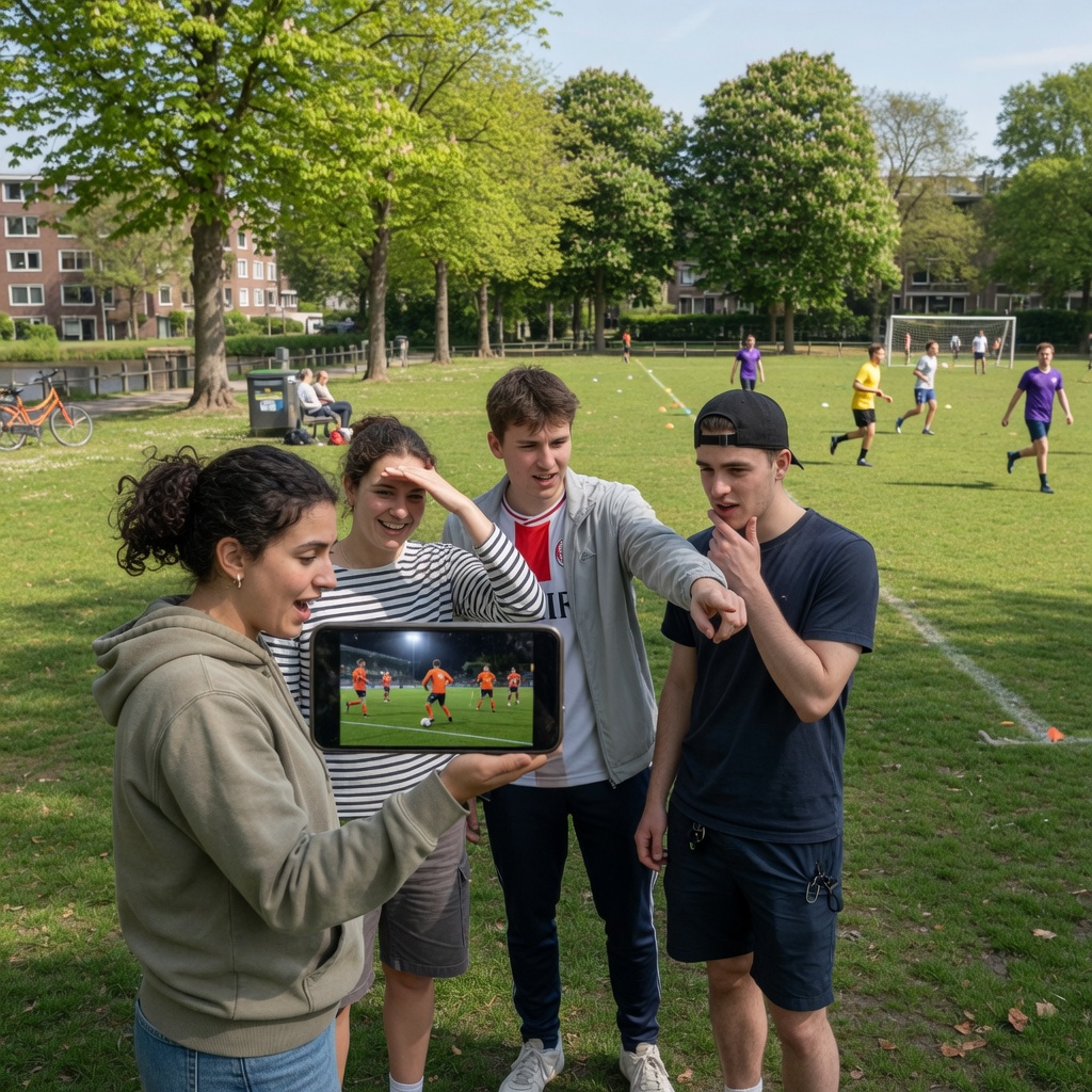 Foto bij de spreekopdracht