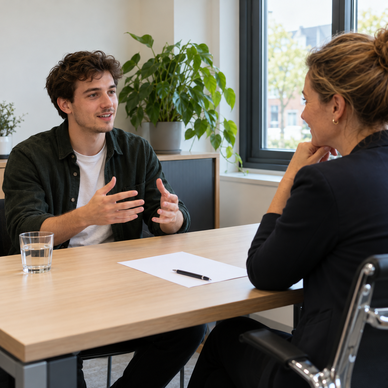 Foto bij de spreekopdracht