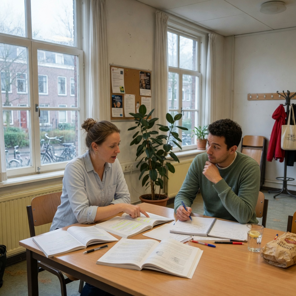 Foto bij de spreekopdracht