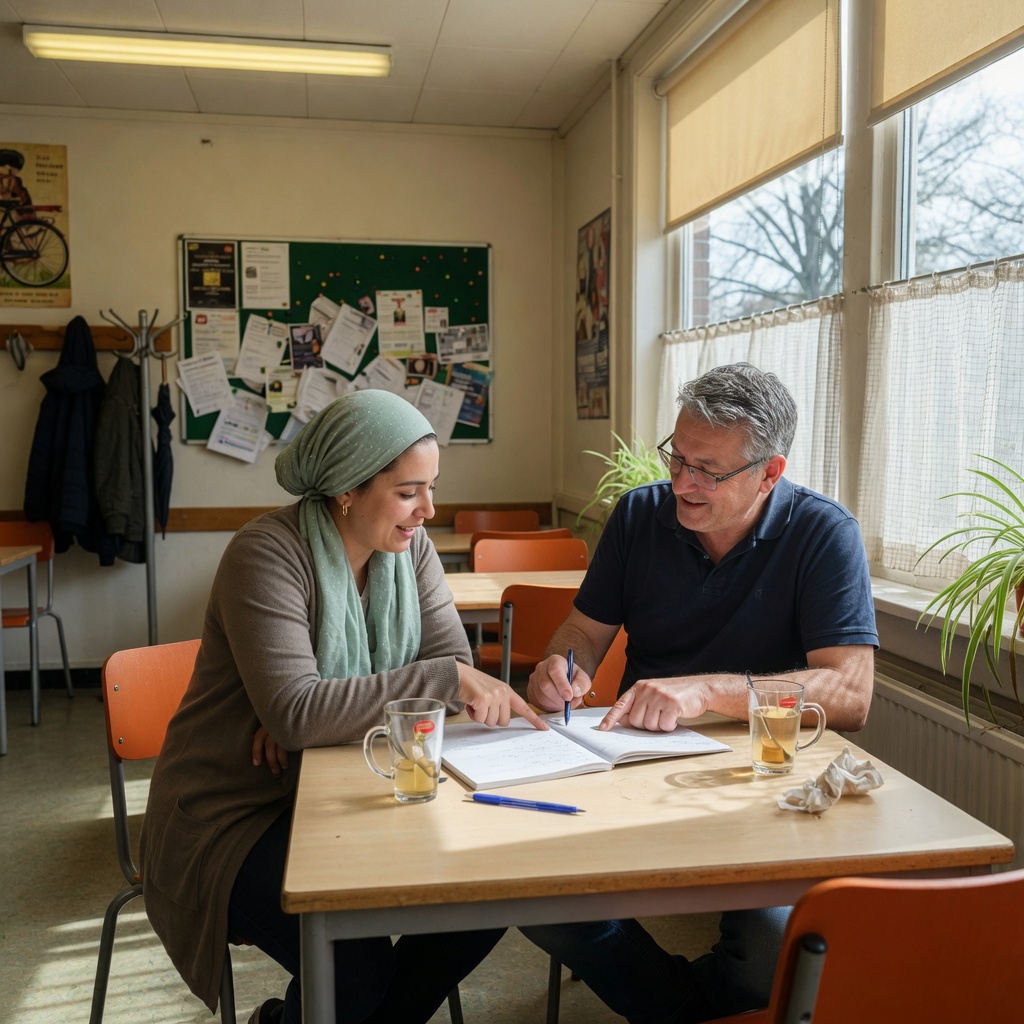 Foto bij de spreekopdracht