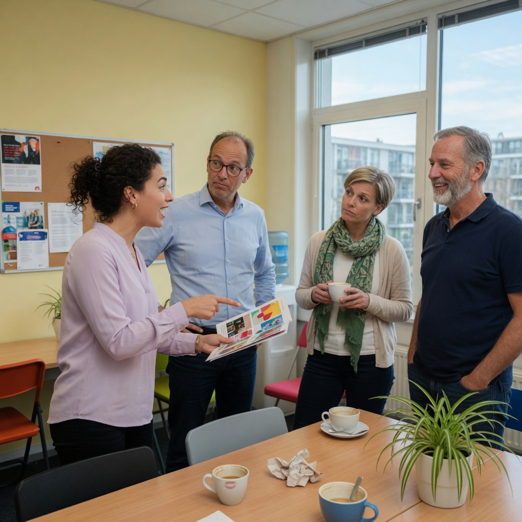 Foto bij de spreekopdracht