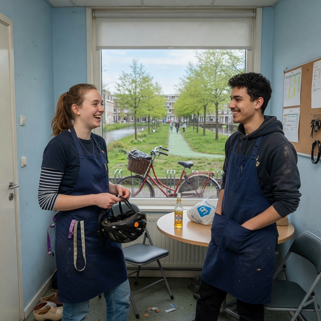 Foto bij de spreekopdracht