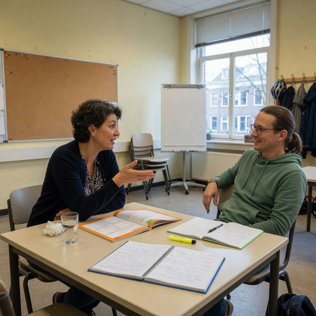 Foto bij de spreekopdracht