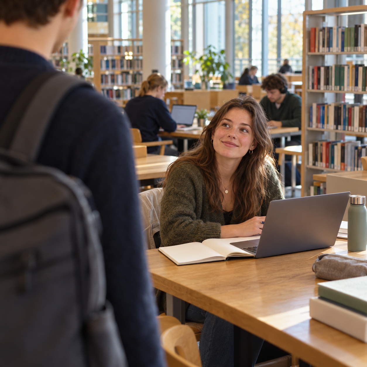 Foto bij de spreekopdracht