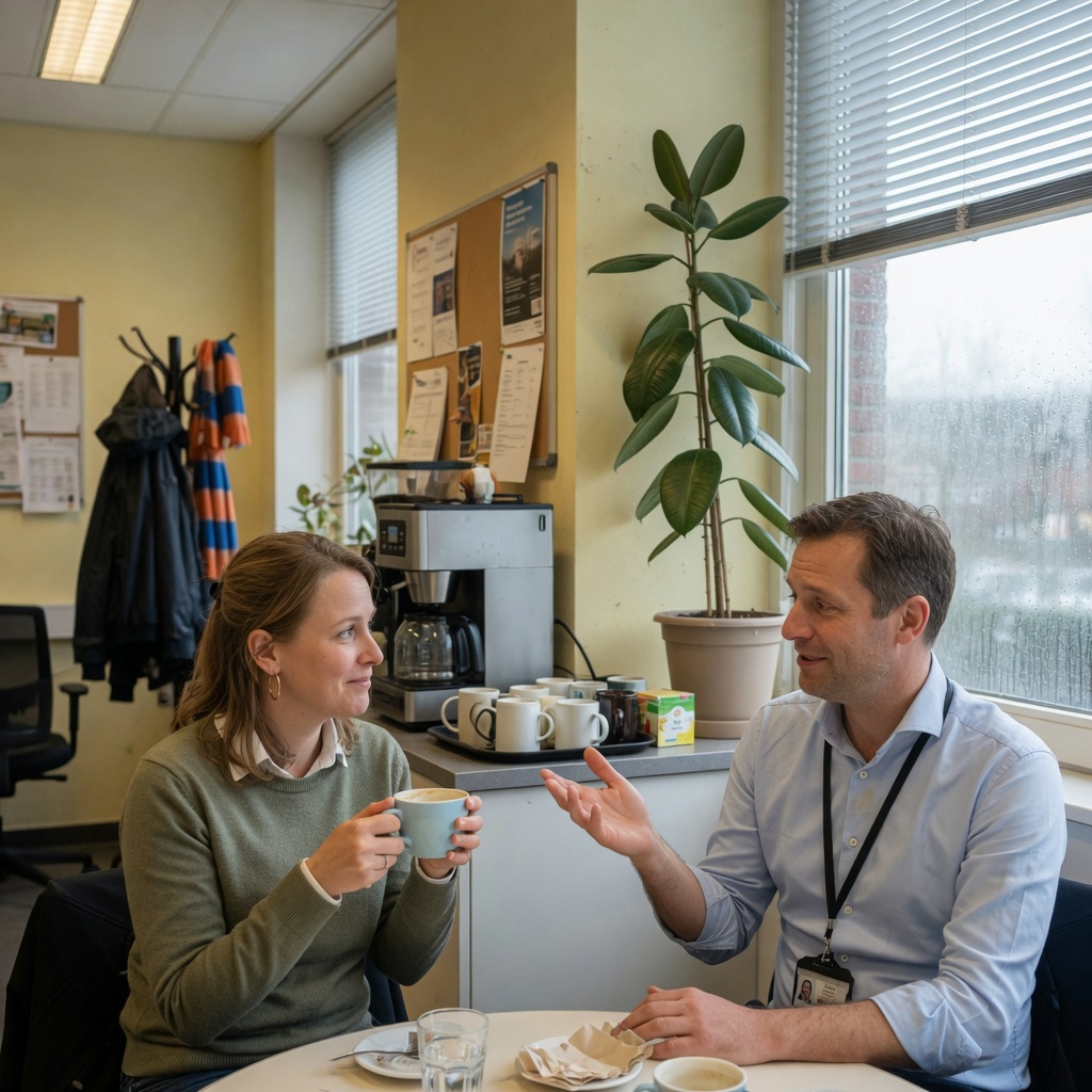 Foto bij de spreekopdracht