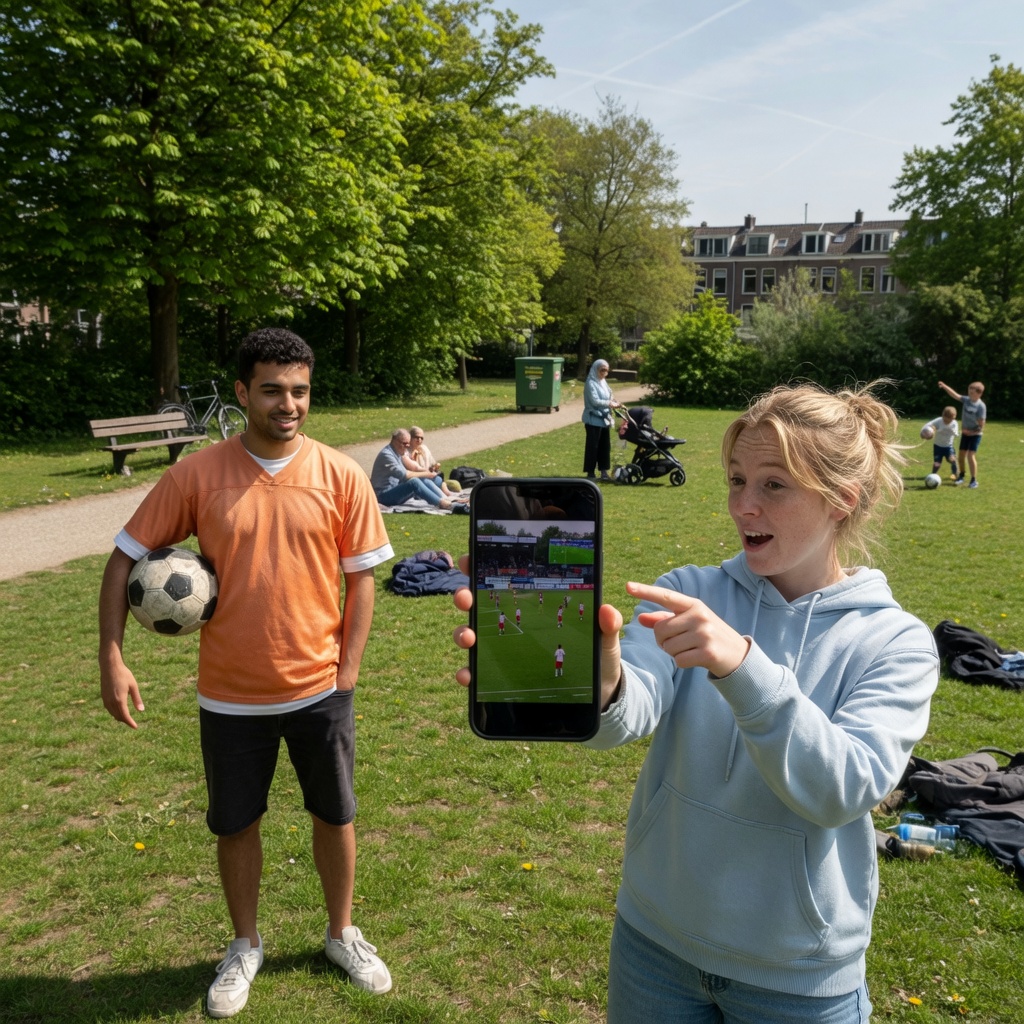 Foto bij de spreekopdracht