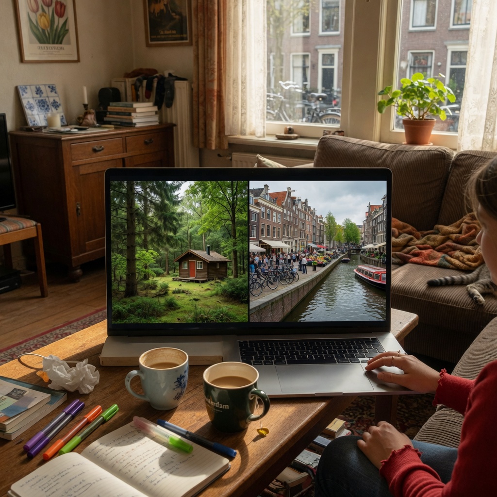 Foto bij de spreekopdracht