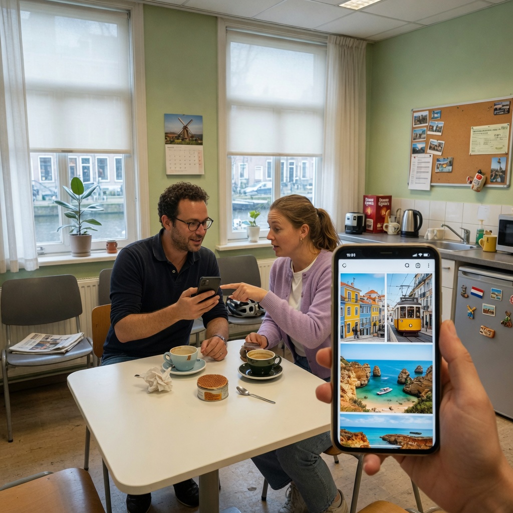 Foto bij de spreekopdracht