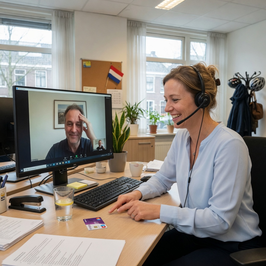 Foto bij de spreekopdracht