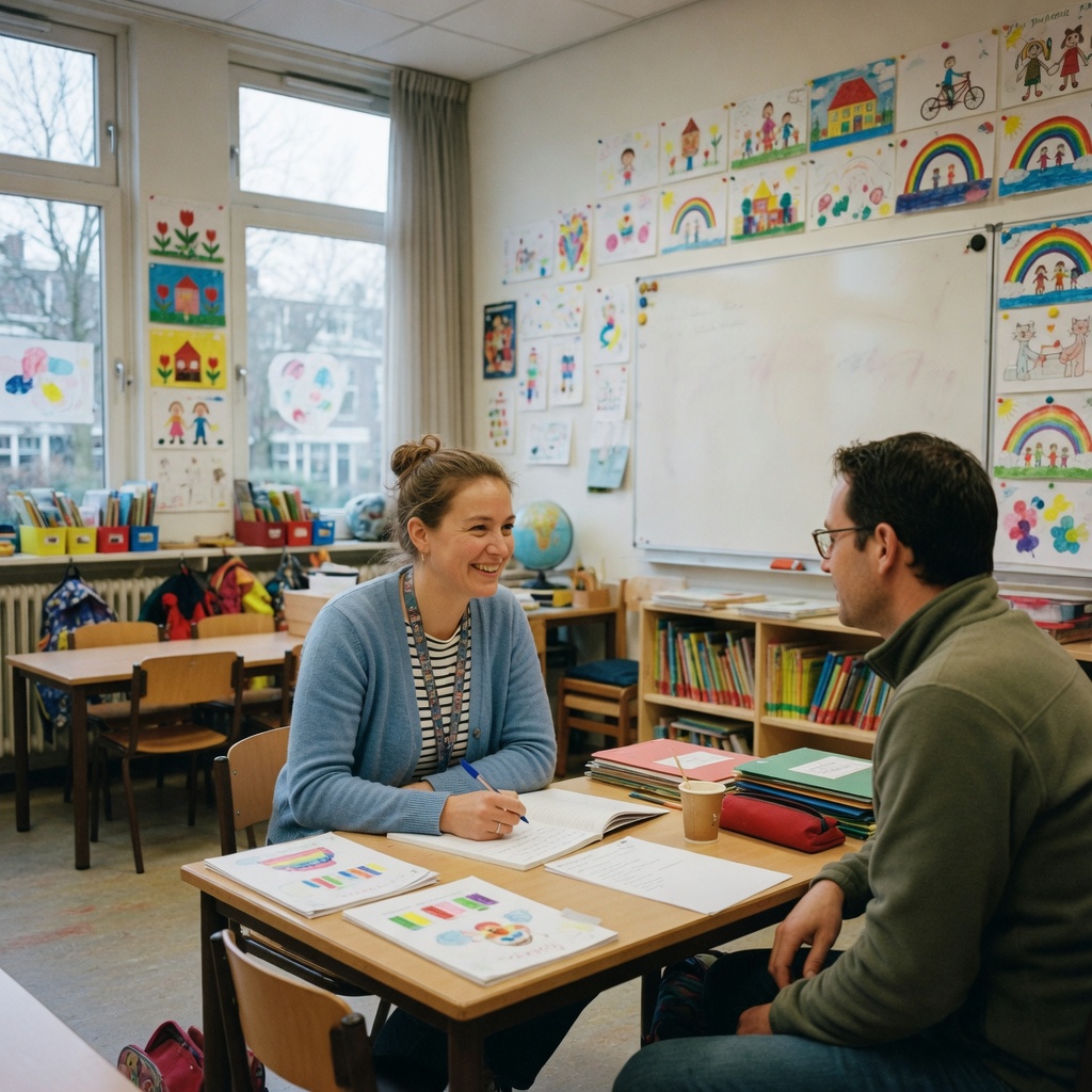 Foto bij de spreekopdracht