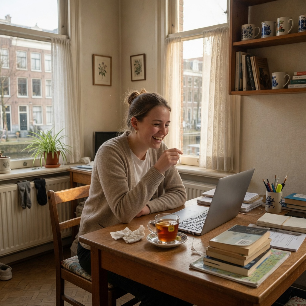 Foto bij de spreekopdracht