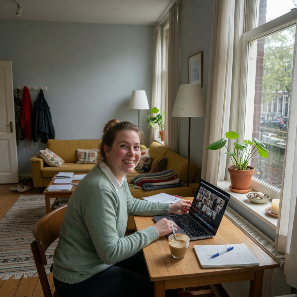 Foto bij de spreekopdracht