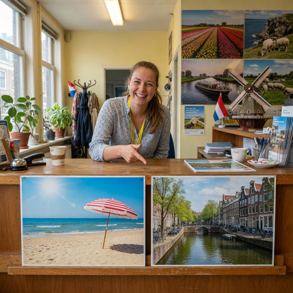Foto bij de spreekopdracht