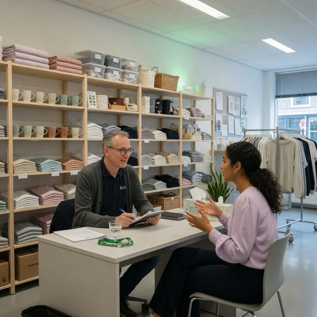Foto bij de spreekopdracht