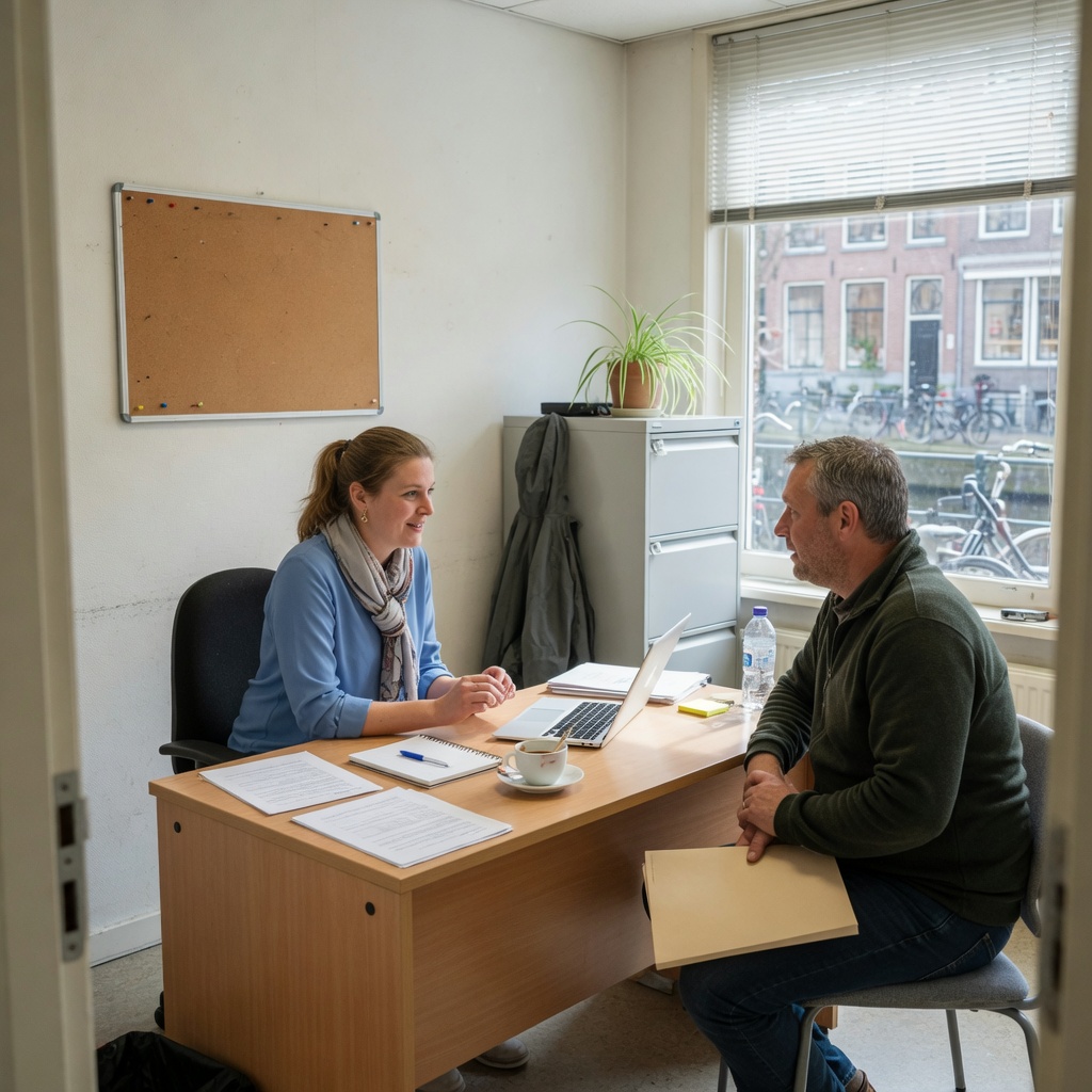 Foto bij de spreekopdracht