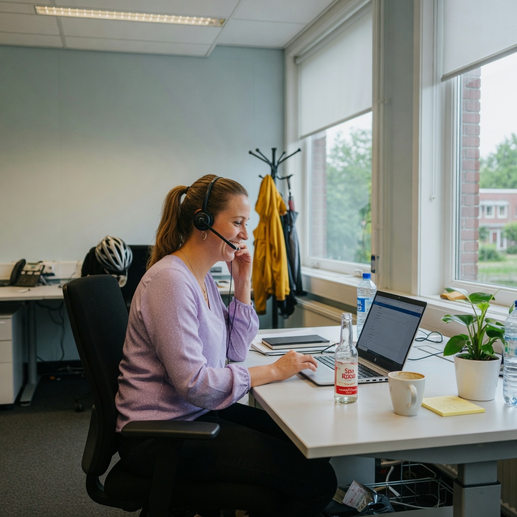 Foto bij de spreekopdracht