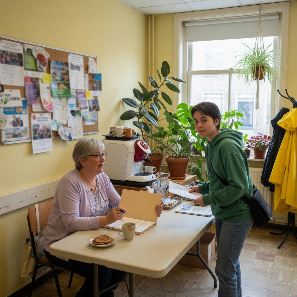 Foto bij de spreekopdracht