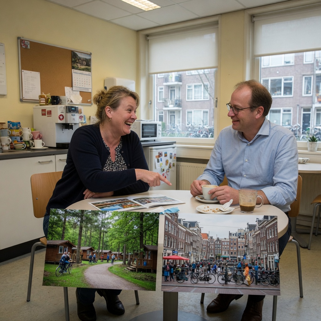 Foto bij de spreekopdracht